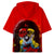 Fashionable 3 Colors 3D Print Cartoon Orangutan Half Sleeve Hoodie