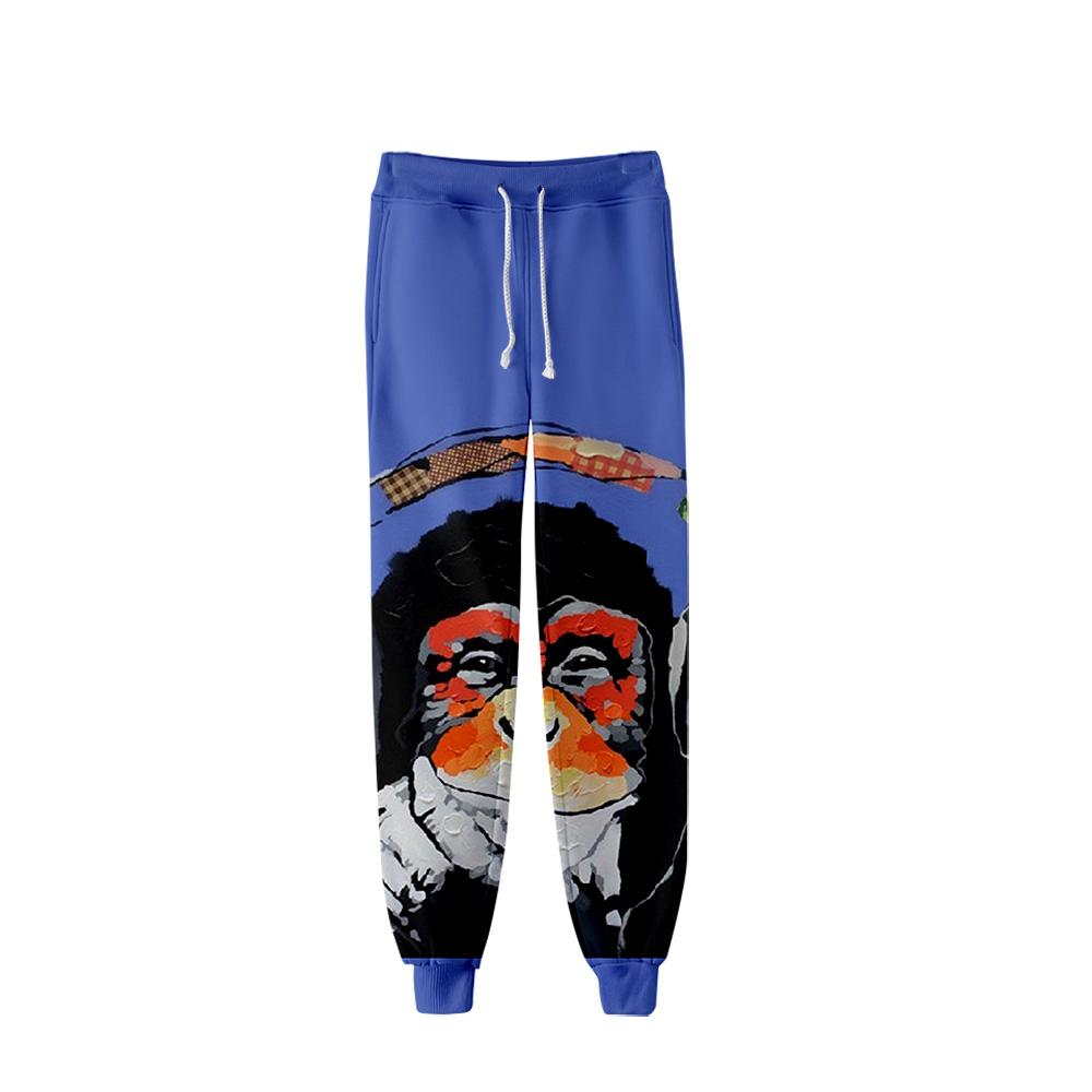 Unisex Fashionable 3 Colors 3D Print Cartoon Orangutan Pants