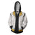 Kingdom Hearts Riku Hoodies - Zip Up White-yellow Hoodie