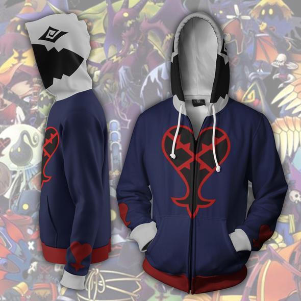Kingdom Hearts Hoodies - Zip Up Heartless Hoodie
