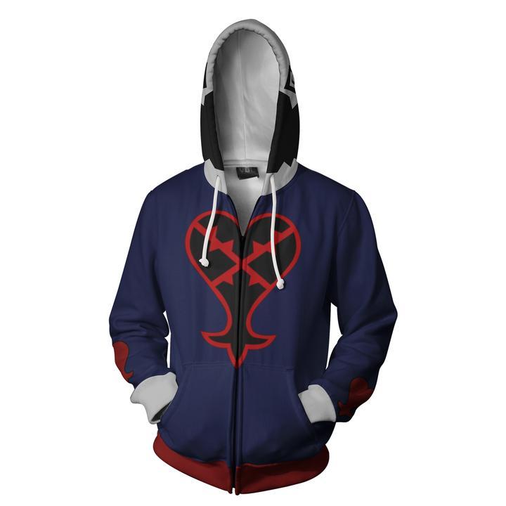 Kingdom Hearts Hoodies - Zip Up Heartless Hoodie