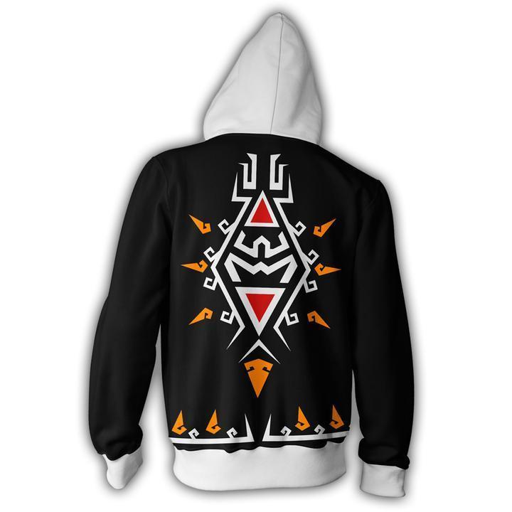 The Legend of Zelda Hoodies - Zip Up Link Black Hoodie