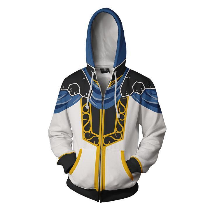 Fire Emblem Hoodies - Zip Up Genealogy Of The Holy - Sigurd Cosplay Hoodie