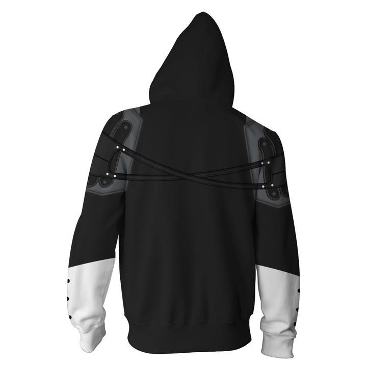 Kingdom Hearts Master Xehanort Hoodies - Zip Up Black Hoodie