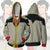 Gundam Bright Noa Hoodies - Zip Up Mobile Suit Grey Hoodie