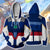 Gundam Wing Zero Hoodies - Zip Up Mobile Suit Blue Hoodie