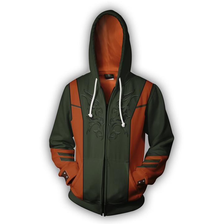 Tekken Hoodies - Zip Up Hwaorang Hoodie