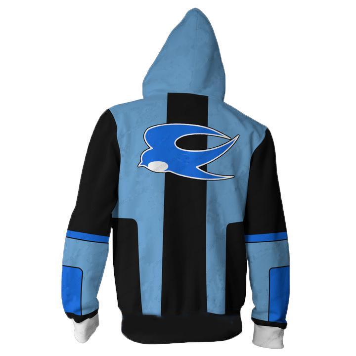 Tekken Asuka Kazama Hoodies - Zip Up Tekken Blue Hoodie