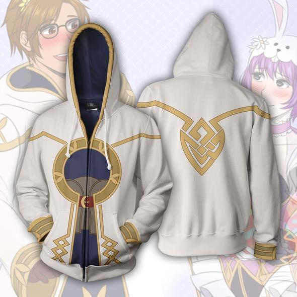 Fire Emblem Hoodies - Zip Up Fire Emblem Kiran Cosplay Hoodie