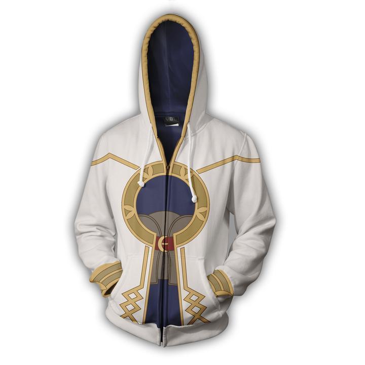 Fire Emblem Hoodies - Zip Up Fire Emblem Kiran Cosplay Hoodie