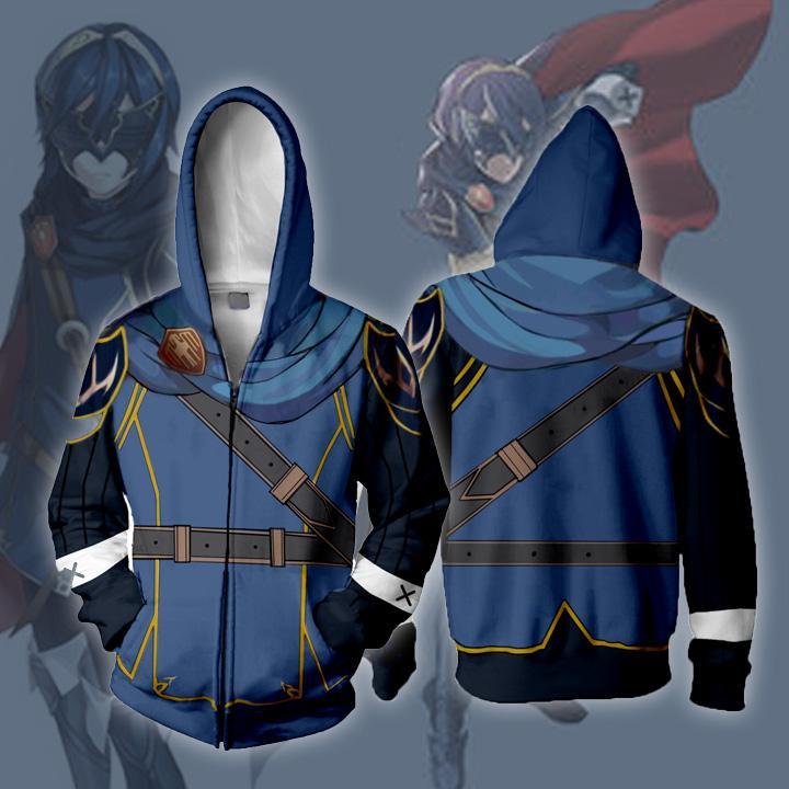 Fire Emblem Hoodies - Zip Up Fire Emblem Awakening Marth Lucina Hoodie