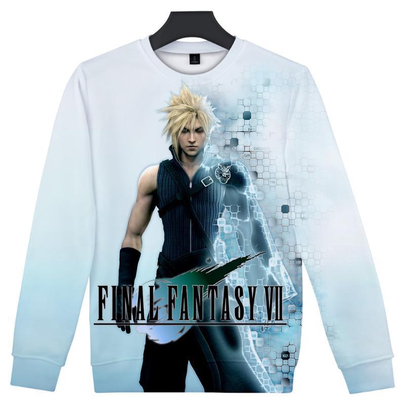 2019 Final Fantasy Harajuku O-Neck Long Sleeves Sweatshirt