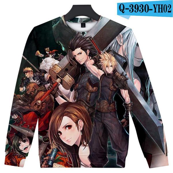 2019 Final Fantasy Harajuku O-Neck Long Sleeves Sweatshirt