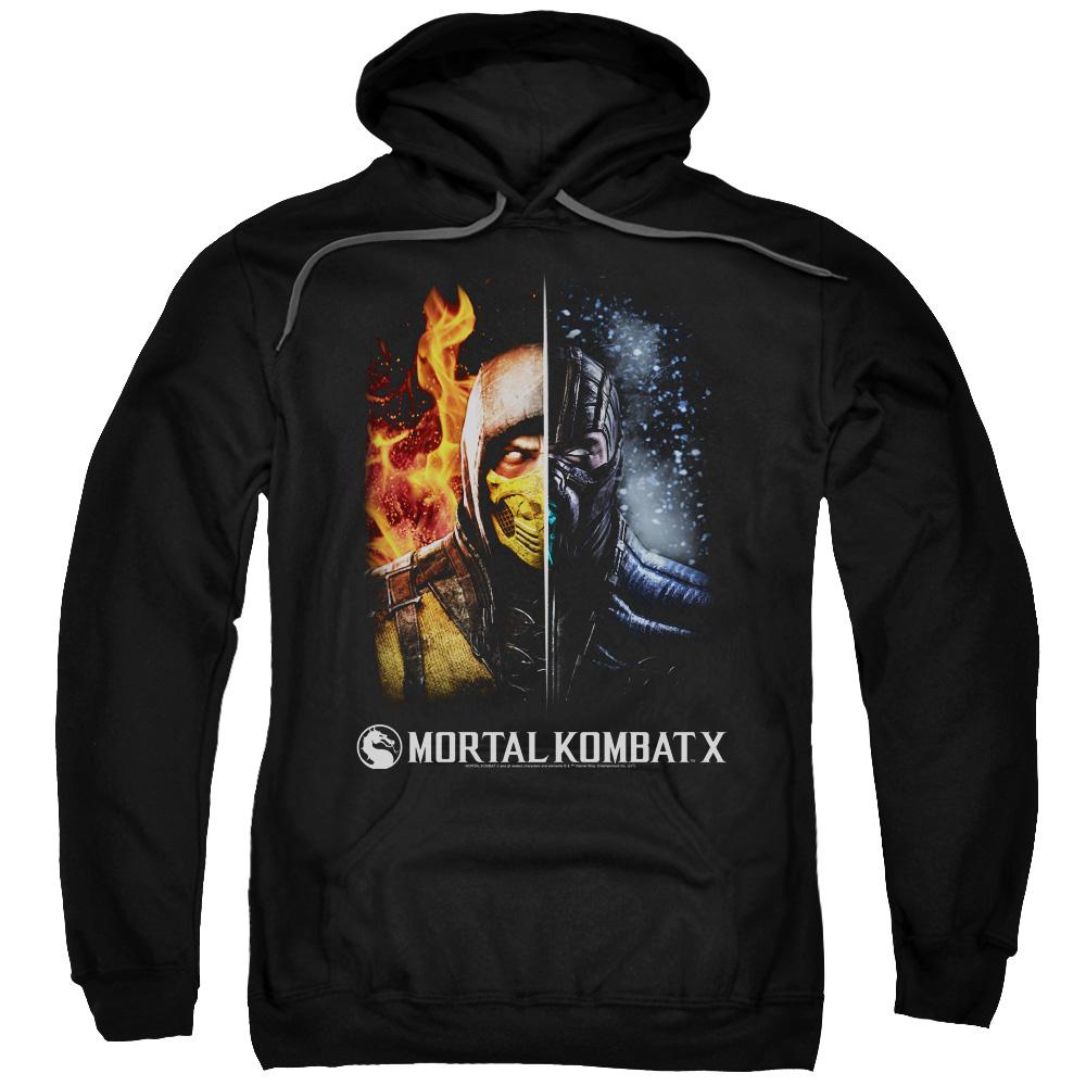 Mortal Kombat Hoodies - Pullover Fire And Ice Hoodie