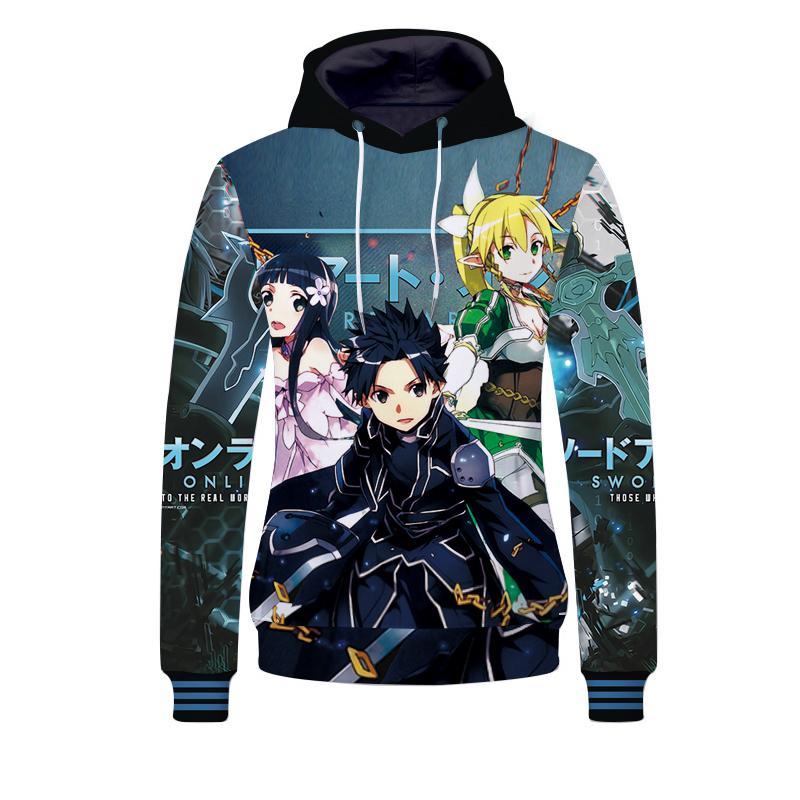 Anime Sword Art Online 3D Print Sweatshirts Pullover Hoodies