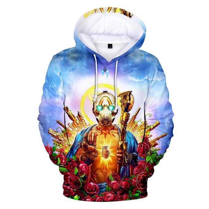 Fashion Games Borderlands Hoodies - 3D Digital Print Pullover Sweatshirts