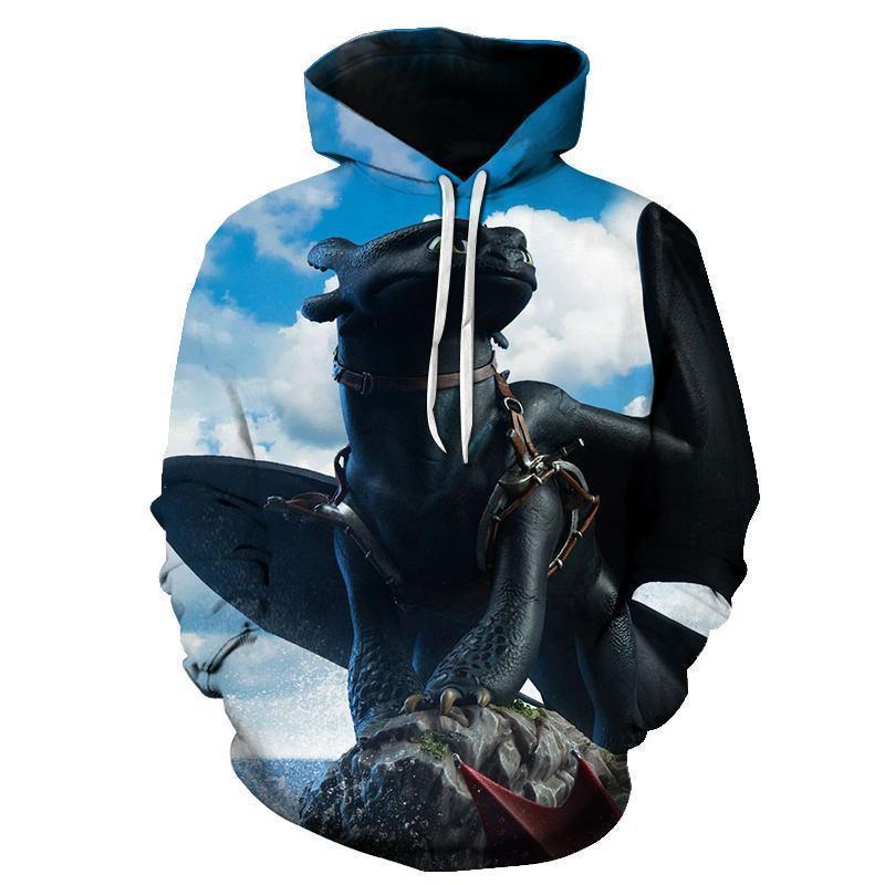 How to Train Your Dragon Hoody Sweatshirt - Cartoon 3D Print Hoodies