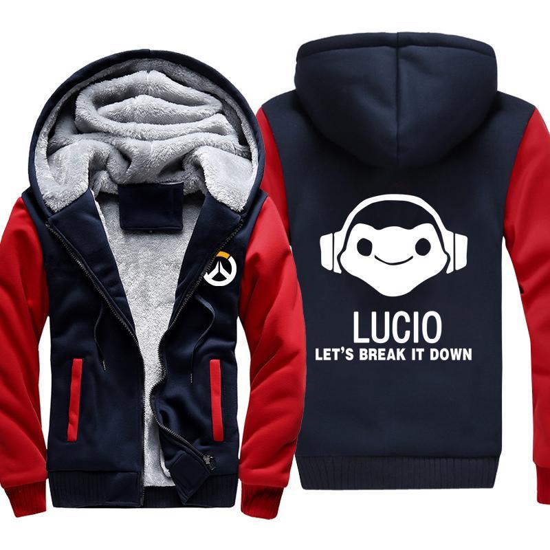 Overwatch Lucio Jackets - Zip Up Fleece Jacket