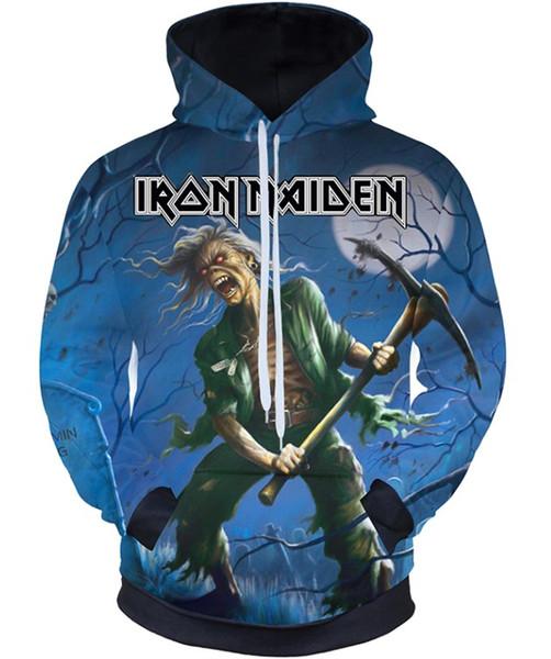 Iron Maiden Hoodie Unisex Hoodie Real Dead One 3D Print Pullover