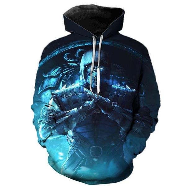 Mortal Kombat 11 Newest Blue Unisex 3D Printed Hoodies