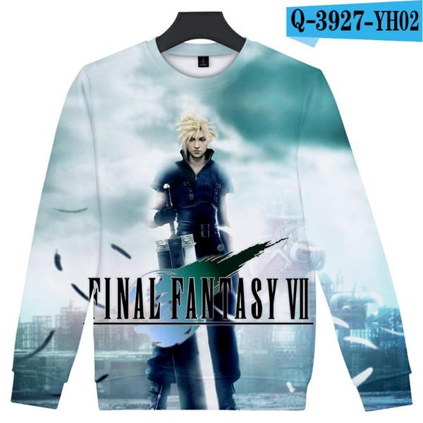 2019 Final Fantasy Harajuku O-Neck Long Sleeves Sweatshirt