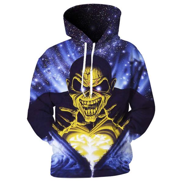 Iron Maiden Hoodie - Rock Hoodies Eddies Jumpers Hooded Pullover