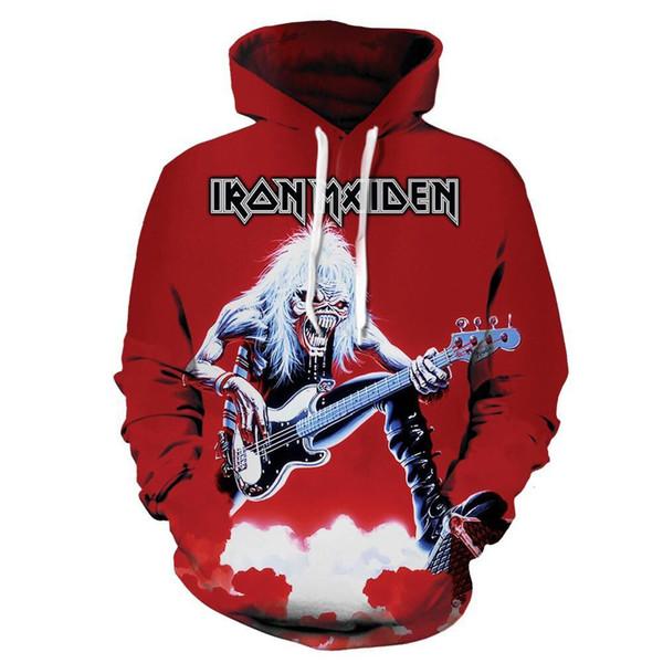 Fashion Iron Maiden Funny 3D Print Casual Hoodie Pullover Sweatshirt