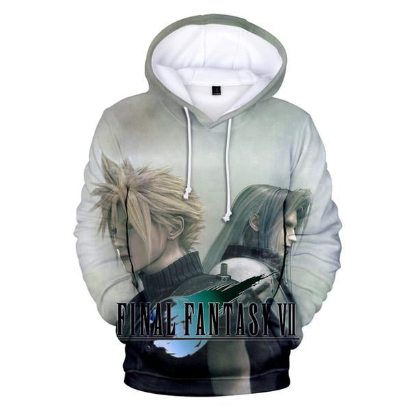 Final Fantasy VII Unisex 3D Printed Squall Leonhart Hoodie Sweatshirt