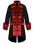 Men's Coats - Velvet Trim Steampunk Vampire Goth Pirate Cotton Coat