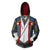 Blazblue Hoodies - Jin Kisaragi Zip Up Hoodie