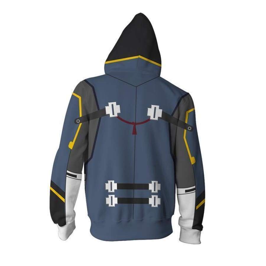 Blazblue Hoodies - Jin Kisaragi Zip Up Hoodie