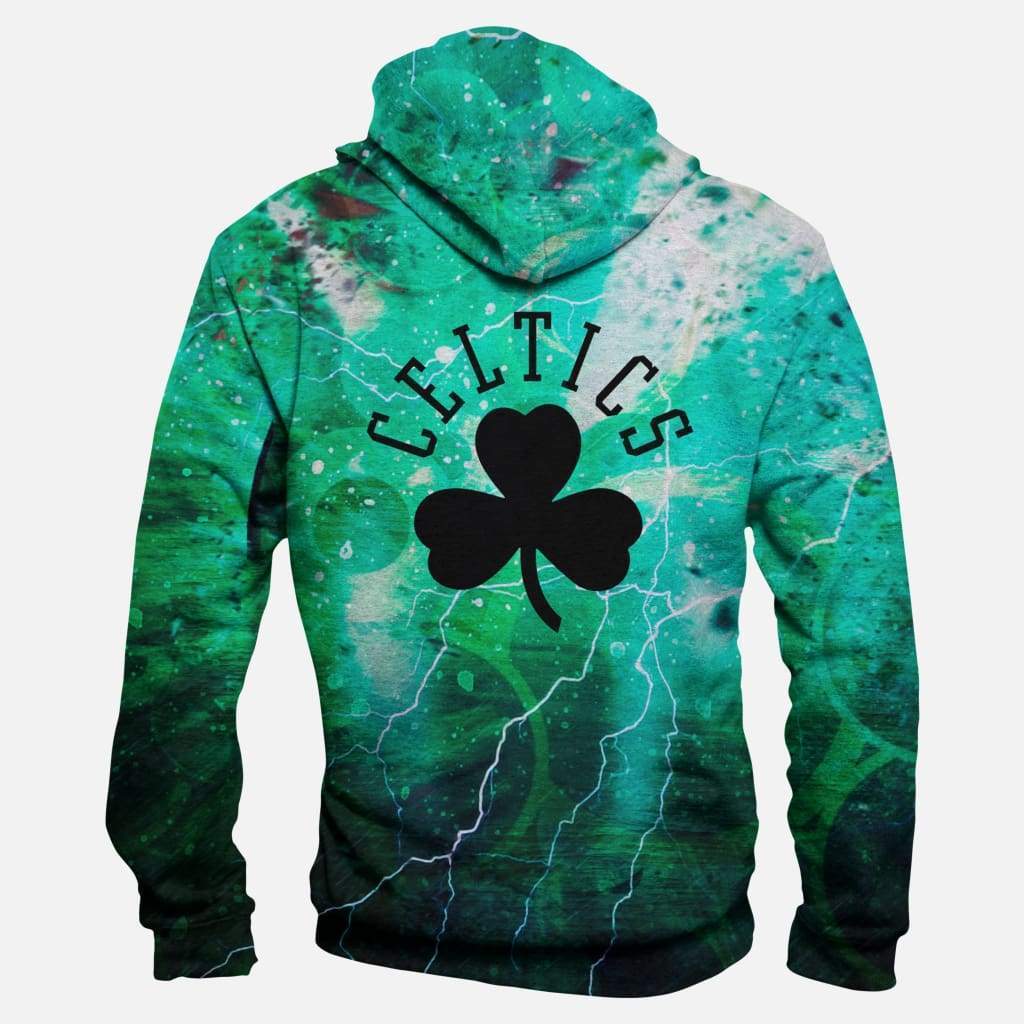 Basketball Boston Celtics Hoodies - Zip Up Green Hoodie