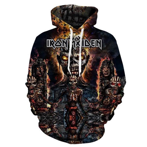 Fashion Iron Maiden Funny 3D Print Casual Hoodie Pullover Sweatshirt