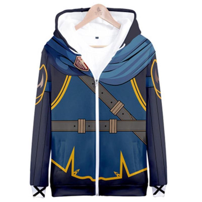 Fire Emblem Hoodie -Zip Up Hooded Pullover Sweatshirt