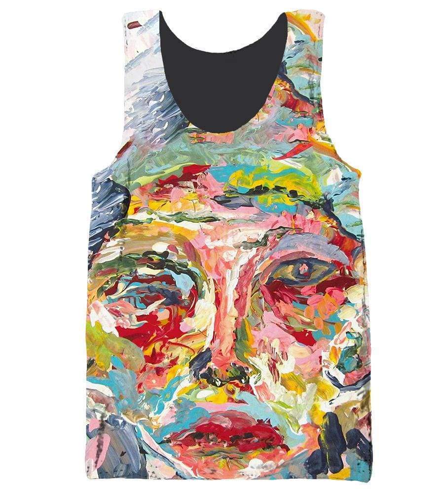 Funny Cage The Elephant Hoodies - Colourful Oil painting Zip Up 3D Hoodie