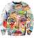 Funny Cage The Elephant Sweatshirts - Colourful Oil painting Sweatshirt