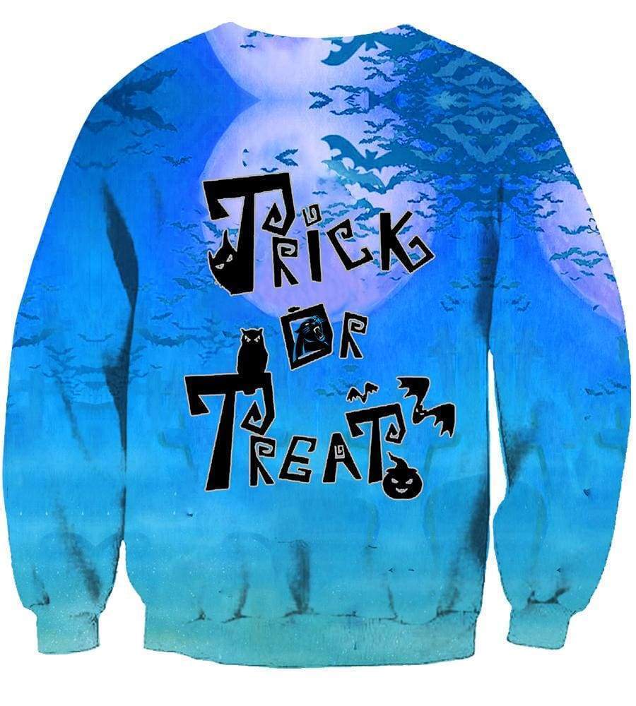 Carolina Panthers/Trick or Treat - 3D Hoodie, Zip-Up, Sweatshirt, T-Shirt