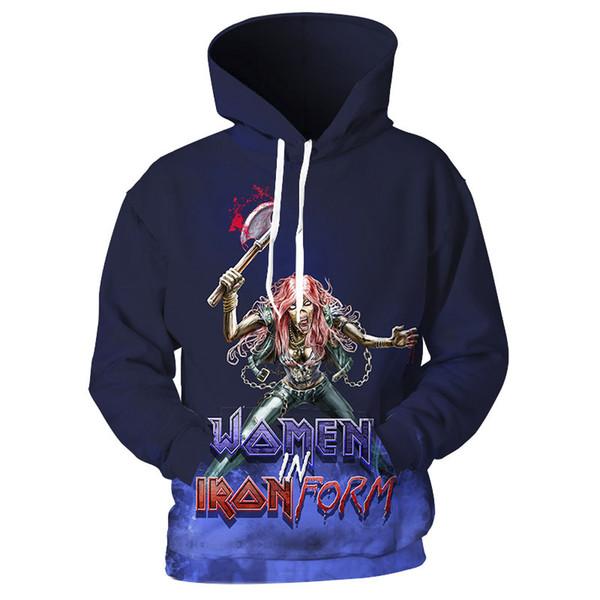 Iron Maiden Hoodie - Rock Eddies Jumpers Hooded Pullover