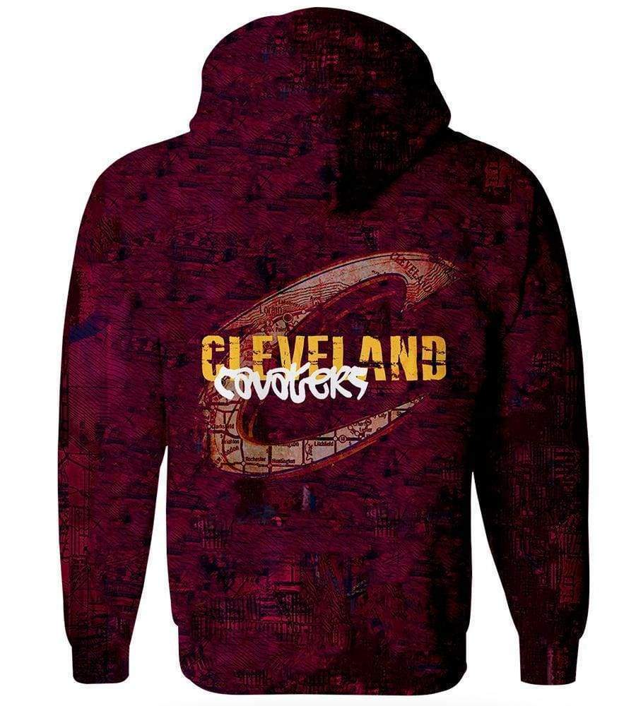 Basketball Cleveland Cavaliers Hoodies - Zip Up Purple 3D Hoodie