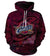 Basketball Cleveland Cavaliers Hoodies - Zip Up Purple 3D Hoodie