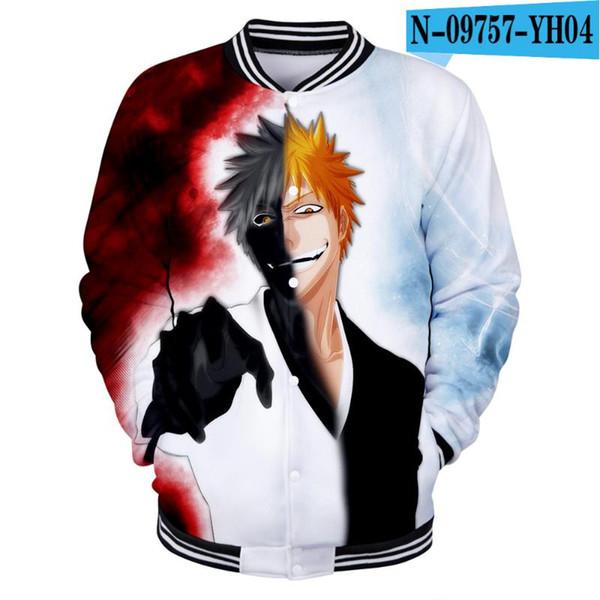 Anime Bleach 3D Jacket Coat Sweatshirts