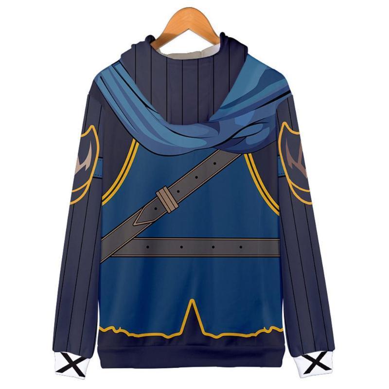 Fire Emblem Hoodie -Zip Up Hooded Pullover Sweatshirt