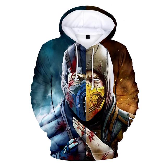 Mortal Kombat 11 3D Printed Men Fashion Hoodie