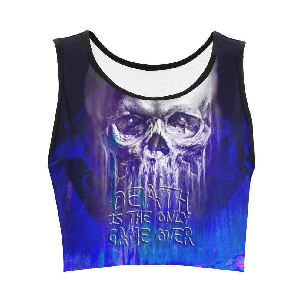 Funny Death Is The Only Game Over Hoodies - Zip Up White Skull Hoodie