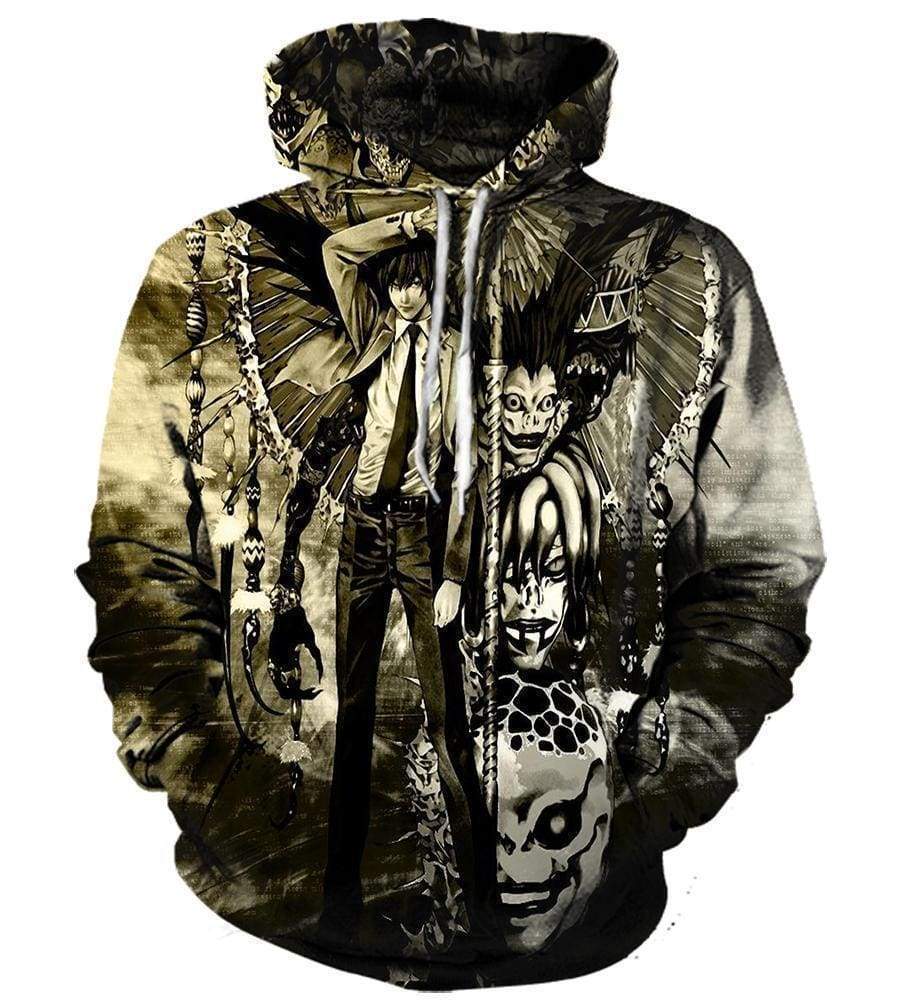 Death Note Hoodies - Pullover Black 3D Hoodie