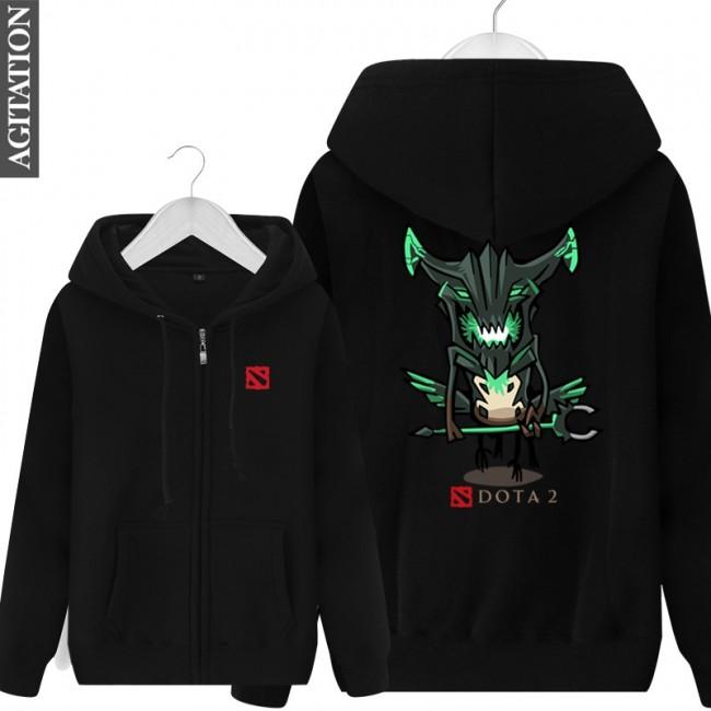 DOTA 2 Outworld Devourer  Hoodies - Zip Up Blue Hoodie