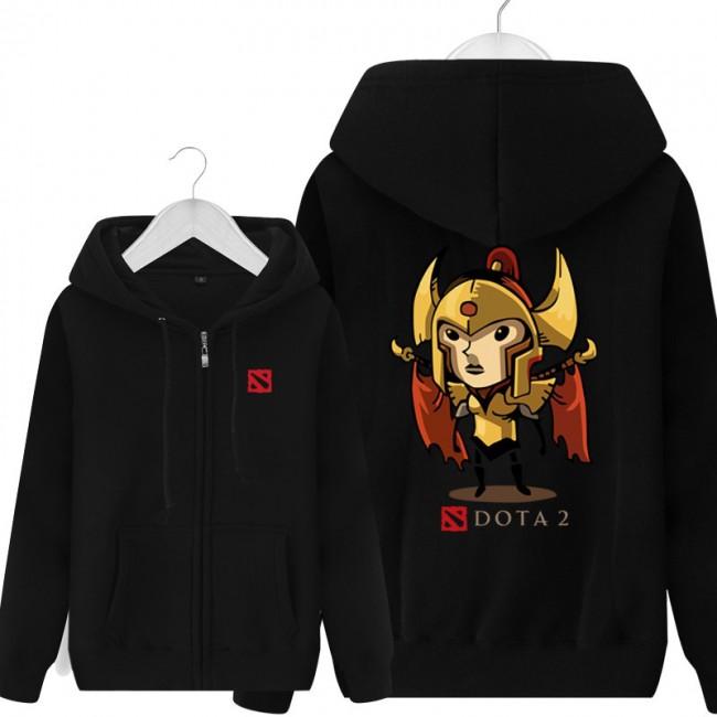 DOTA 2 Legion Commander Hoodies - Zip Up Black  Hoodie