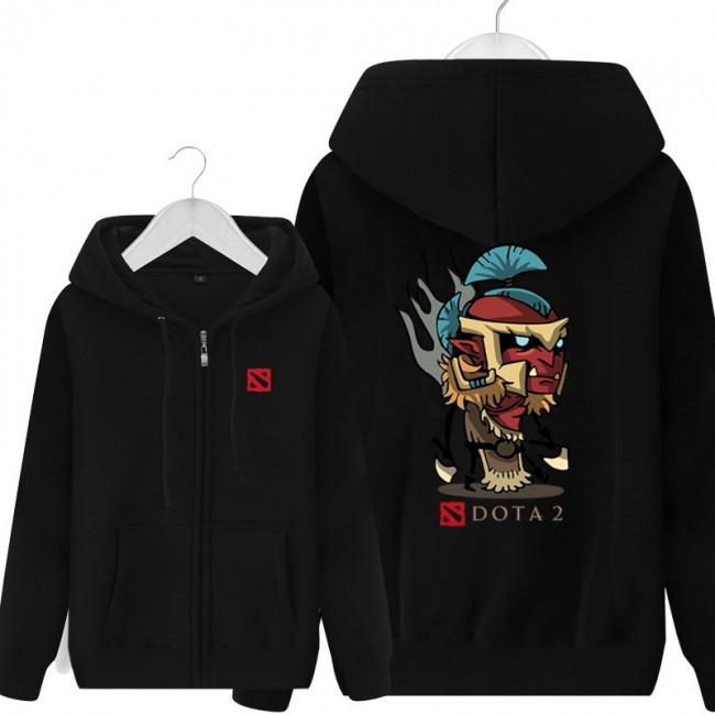 DOTA 2 Troll Warlord Hoodies - Zip Up Black Hoodie