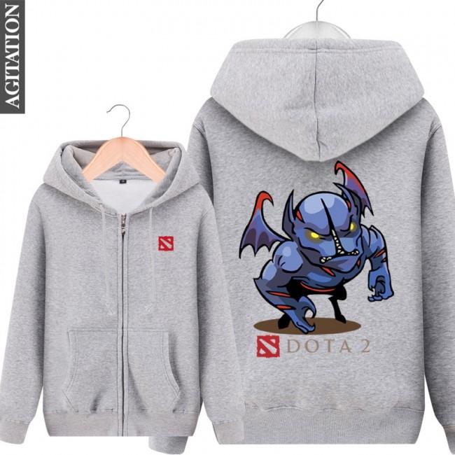 DOTA 2 Night Stalker  Hoodies - Zip Up Black Hoodie