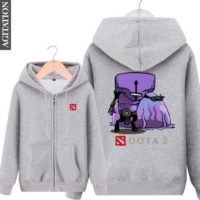 DOTA 2 Faceless Void Hoodies - Zip Up Black Hoodie